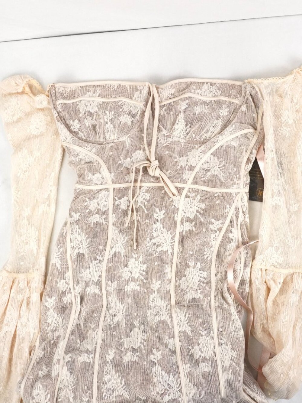 House of CB Delilah Cream Lace Maxi Dress in Size L+ Bigger Cup (D-E) - NWT - Picture 4 of 10